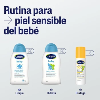 Imagen 3 de CETAPHIL® Baby Baño Líquido Rostro, Cuerpo y Cabello 300 ml