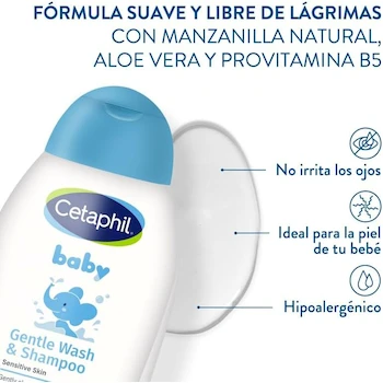Imagen 4 de CETAPHIL® Baby Baño Líquido Rostro, Cuerpo y Cabello 300 ml