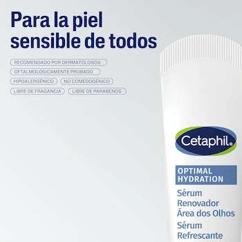 Imagen 5 de CETAPHIL® Optimal Hydration Sérum Para contorno de ojos 15 ML Todo Tipo de Piel y Sensible
