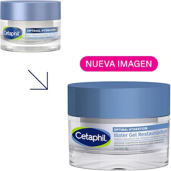 Imagen 3 de Cetaphil Optimal Hydration Water Gel Facial Margarita Azul 48g Piel Seca y Sensible