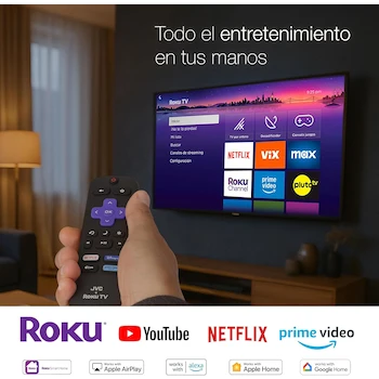 Imagen 3 de JVC Pantalla 65" 4K Roku Frameless SI65URF