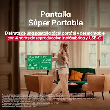 Imagen 2 de LG StanbyME 2 27" Pantalla Táctil Smart TV AI 2025 webOS Súper Portátil