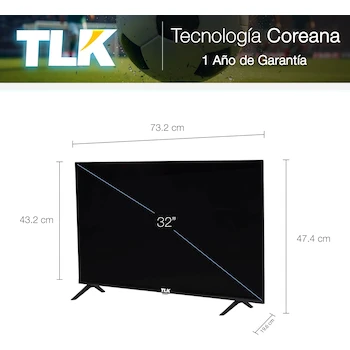 Imagen 2 de TLK Pantalla 32" Smart Linux TV Full HD HDMI