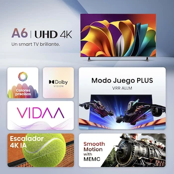 Imagen 5 de Hisense 50A6NV 50" UHD 4K VIDAA Smart TV 2024