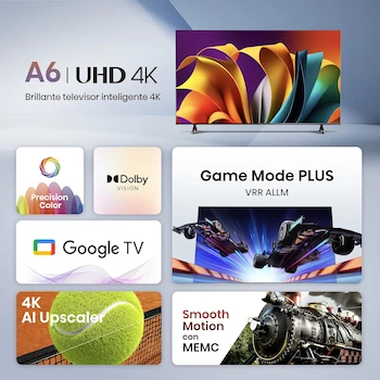 Imagen 4 de Hisense A6N TV 75 Pulgadas Smart Google TV UHD 4K