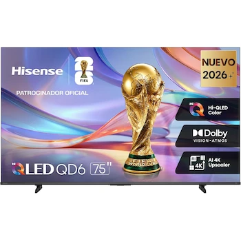 Imagen 1 de Hisense QD6 Series 2026 75" 4K Smart TV 75QD6SFM