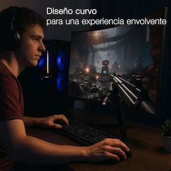Imagen 3 de JVC Monitor Curvo LED FHD 32 Pulgadas Gaming Oficina