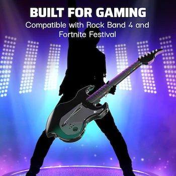 Imagen 2 de PDP RIFFMASTER Wireless Guitar Controller Xbox Series X|S, Xbox One, PC Black