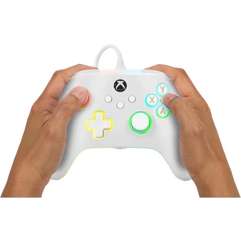 Imagen 4 de Control Alámbrico PowerA Advantage con Lumectra para Xbox Series X|S - Blanco