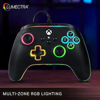 Imagen 5 de Control Alámbrico PowerA Advantage con Lumectra para Xbox Series X|S - Blanco