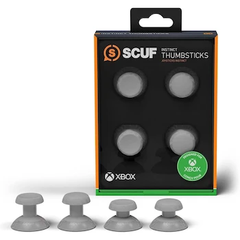 Imagen alusiva al producto SCUF Instinct Thumbsticks Paquete 4 Intercambiables Gris Claro para Instinct Pro Xbox Series X|S