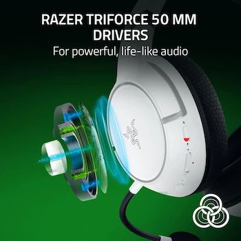 Imagen 3 de Razer Kaira HyperSpeed Xbox Licensed Audífonos Gaming Inalámbricos Blanco