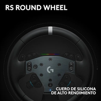 Imagen 5 de Logitech G RS50 System 3 Piezas Base Direct Drive 8Nm Volante Round 11" Hub para PS5/PS4/PC