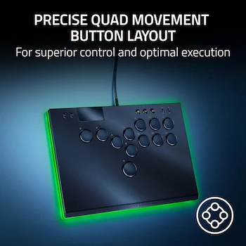 Imagen 2 de Razer Kitsune Mando Arcade Óptico Multibotón para PS5 y PC Negro