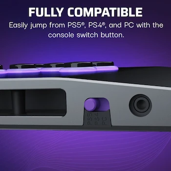 Imagen 5 de Turtle Beach Victrix Pro KO Leverless Fight Stick Gray PS5/PS4/PC