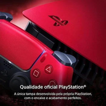 Imagen 3 de PlayStation 5 Cubiertas para Consola Standard Slim Volcanic Red