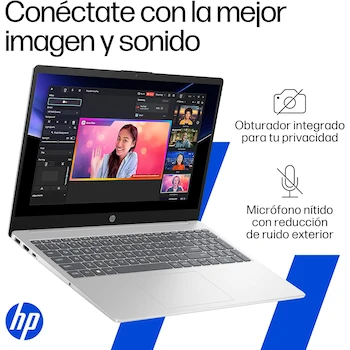 Imagen 4 de HP Laptop 15-fd1050la Intel Core Ultra 5 16GB 512GB SSD 15.6" FHD Plata