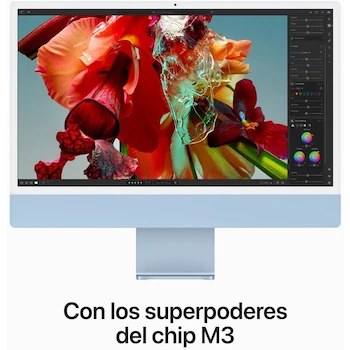 Imagen 4 de Apple iMac 2023 M3 24" 4.5K 8GB 512GB SSD Azul