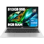 Miniatura de Acer Aspire Lite 14 Laptop Core i5 1235U 8GB RAM 512GB SSD Color Plata