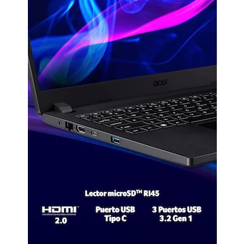 Imagen 4 de Acer TravelMate P2 14" Laptop Core i3 12th 8GB 512GB SSD Windows 11 Pro
