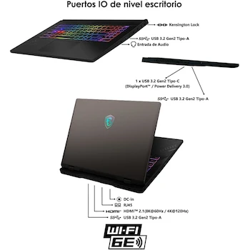 Imagen 5 de MSI Crosshair 17 Gaming Laptop RTX 5060 Ryzen 9 16GB 1TB SSD
