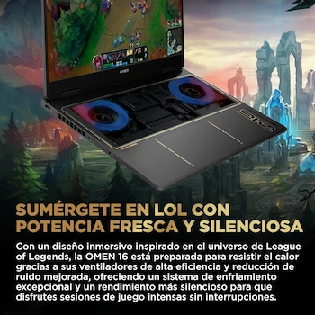 Imagen 5 de HP OMEN 16-am0021la League of Legends Laptop Gaming 16" i7 RTX 5060 16GB 1TB Negro