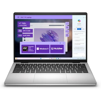 Imagen de referencia para Dell Pro 14 Laptop AMD Ryzen 7 250 16GB 512GB SSD 14" FHD+ Windows 11