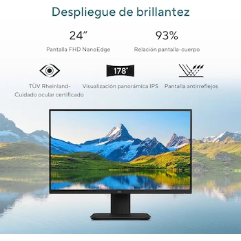 Imagen 3 de ASUS AiO V440 Intel Core i5 8GB RAM 512GB SSD 23.8" Blanco