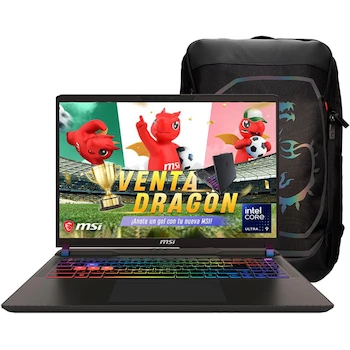 Imagen alusiva al producto MSI Vector 16 HX AI RTX 5070 Ti Ultra 9 275HX 16GB 1TB 16" QHD+ 240Hz Gris