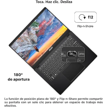 Imagen 5 de MSI Modern 14 Ryzen 5 7430U 8GB RAM 512GB SSD 14" FHD Negra