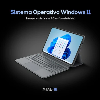 Imagen 3 de Laptop 2 en 1 Detachable Lanix XTAB 12 Intel N100 12GB 512GB 11.97" Gris Windows 11
