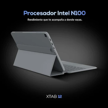 Imagen 4 de Laptop 2 en 1 Detachable Lanix XTAB 12 Intel N100 12GB 512GB 11.97" Gris Windows 11