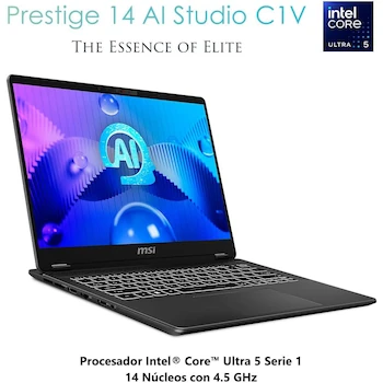 Imagen 2 de MSI Prestige 14 Thin & Light Intel Core Ultra 5 125H RTX 4050 16GB 1TB SSD