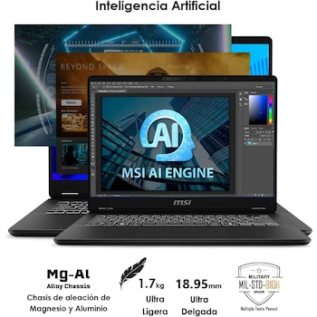 Imagen 5 de MSI Prestige 14 Thin & Light Intel Core Ultra 5 125H RTX 4050 16GB 1TB SSD