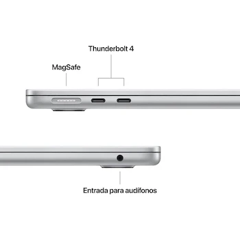 Imagen 5 de Apple 2025 MacBook Air 13" M4 10-Core CPU/GPU 24GB 512GB Plata