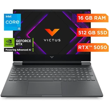 Imagen 2 de HP Victus 15-fa2017la Laptop Gaming 15.6" FHD i5 16GB 512GB SSD RTX 5050 Plata