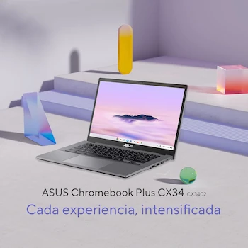 Imagen 3 de ASUS Chromebook Plus CX34 Intel Core i7 16GB RAM 512GB SSD 14" Gris