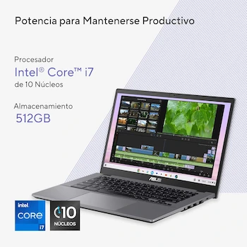 Imagen 5 de ASUS Chromebook Plus CX34 Intel Core i7 16GB RAM 512GB SSD 14" Gris