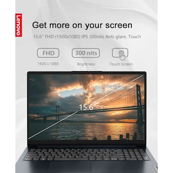Imagen 4 de Lenovo IdeaPad 1 Laptop 15.6" FHD Touch Ryzen 5 7520U 8GB 256GB Abyss Blue