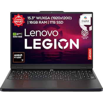Imagen alusiva al producto Lenovo Legion 5 Laptop Gamer AMD Ryzen 7 16GB 1TB SSD RTX 5050 15.3" WUXGA