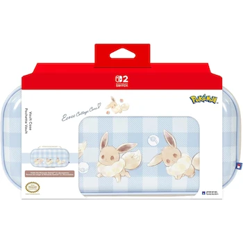 Imagen de referencia para HORI Vault Case Eevee Cottage Core Funda rígida Light Blue para Nintendo Switch 2 - 10 cartuchos