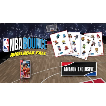 Imagen 2 de NBA BOUNCE Edición Amazon Exclusive Nintendo Switch Juego Físico con Sticker Sheet