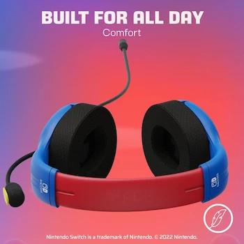 Imagen 3 de PDP Airlite Wired Headset Mario Dash Blue Nintendo Switch