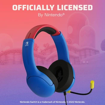 Imagen 5 de PDP Airlite Wired Headset Mario Dash Blue Nintendo Switch