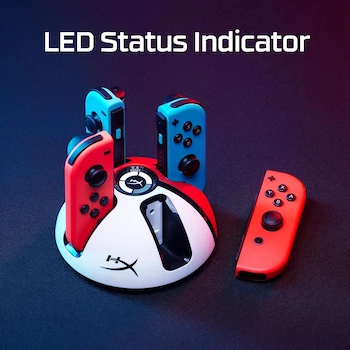 Imagen 4 de HyperX CP Quad 2 Cargador para Joy-Con Nintendo Switch Rojo