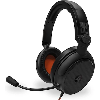 Imagen de referencia para 4Gamers Audífonos Gamer C6-100 Negro/Naranja 3.5mm Compatible PS4 PS5 Xbox Switch PC