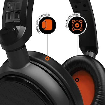 Imagen 4 de 4Gamers Audífonos Gamer C6-100 Negro/Naranja 3.5mm Compatible PS4 PS5 Xbox Switch PC