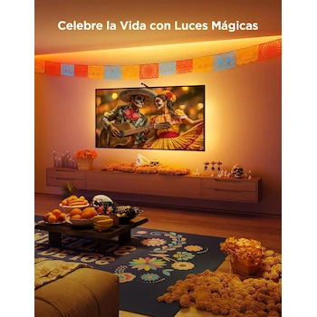 Imagen 4 de Govee WiFi RGBICW 3 Lite Tira LED 11.8ft (3.6m) para TV 55–65 pulgadas