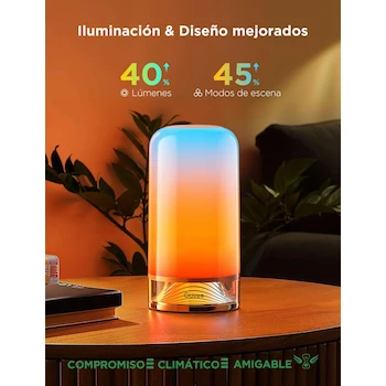 Imagen 2 de Govee Lámpara de mesa inteligente RGBIC multicolor pequeña 10.3×10.3×20.2 cm
