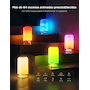 Miniatura de Govee Lámpara de mesa inteligente RGBIC multicolor pequeña 10.3×10.3×20.2 cm